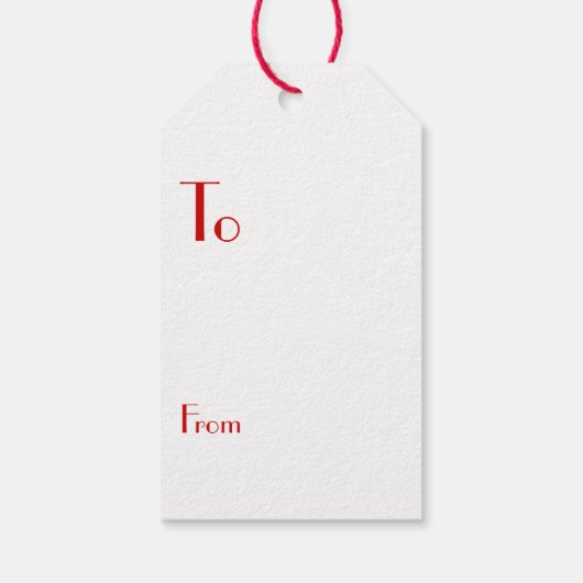 God jul witte heiligen in rood - cadeaulabel (Achterkant)