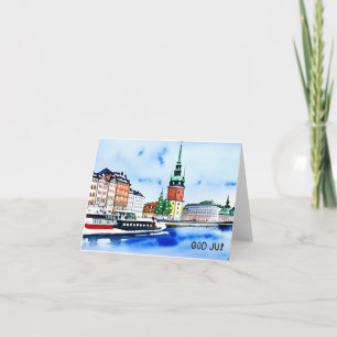 God jul, Zweedse kerst Kaart