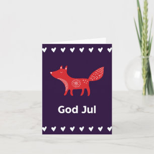 God jul, Zweedse kerst Kaart