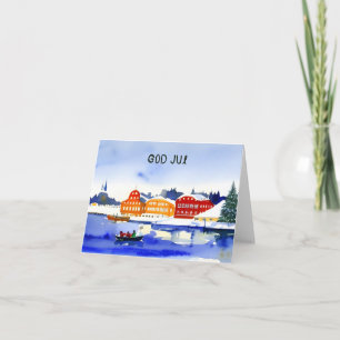 God jul, Zweedse kerst Kaart