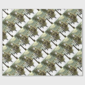 God Jul Zweedse kerstman Cadeaupapier (Vlak)