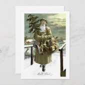 God Jul Zweedse kerstman Feestdagenkaart (Voorkant / Achterkant)