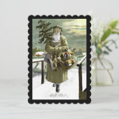 God Jul Zweedse kerstman Feestdagenkaart (Staand voorkant)