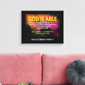 GOD KAN | Ephesianen 3:20 Canvas Afdruk (Insitu (Woonkamer))
