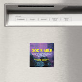 GOD KAN Ephesians 3:20 Inspirerend scripts maken Magneet (Insitu (Vaatwasser))