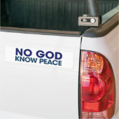 God kent geen vrede bumpersticker (Op Truck)