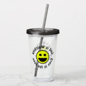 God kijkt acryl drinkbeker (Achterkant)