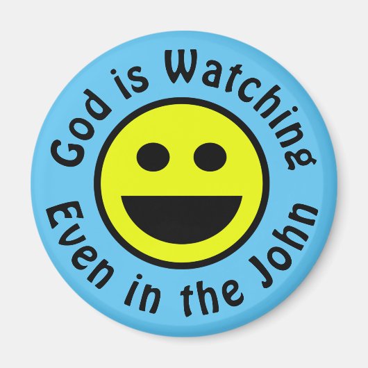 God kijkt magneet (Voorkant)