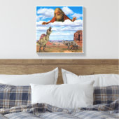 God Killing the Dinosaurs Canvas Wandkunst (Insitu (Slaapkamer))
