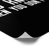 God Knows When You Don't Tip - Funny Waitress Gift Poster (Hoek)