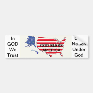 GOD & LAND Bumpersticker