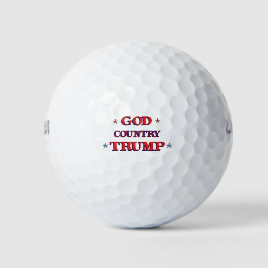 GOD LAND TRUMP GOLFBALLEN (Voorkant)