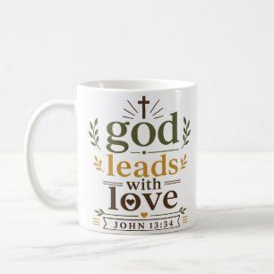 God Leidt Met Liefde Inspirerend Bijbelcitaat Koffiemok