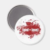 GOD = LIEFDE magneet (Voorkant / Achterkant)