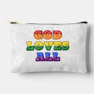 "God Loves All" Gay/LGBTQIA+/Queer Christian Pride Etui