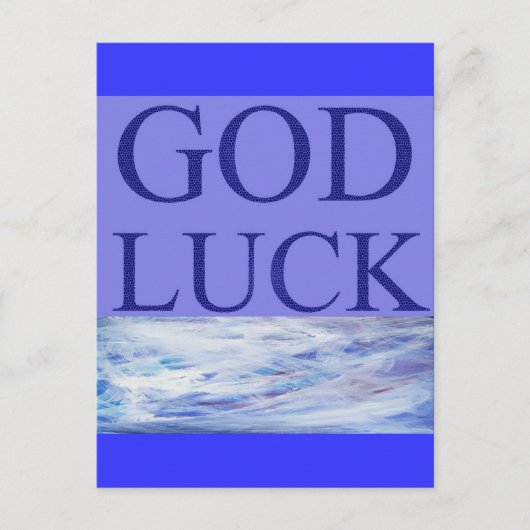GOD LUCK BRIEFKAART (Voorkant)