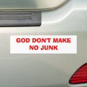 God maakt geen Bumpersticker. Bumpersticker (Op auto)