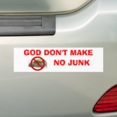 God maakt geen Bumpersticker. Bumpersticker (Op auto)