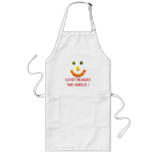 GOD MAAKT ME KLEIN! RELIGIOUS APRON LANG SCHORT