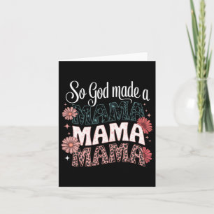 God Maakte Een Mama Bloemrijke Luipaard Gelukkige Kaart