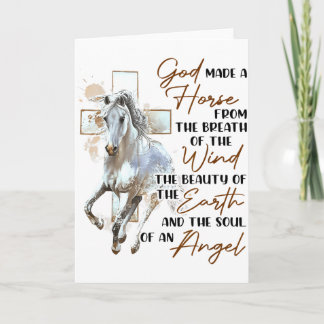 God maakte een paard van de adem van de wind De B Kaart