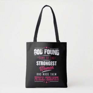 God maakte fysieke therapisten Hilarisch beroep Tote Bag