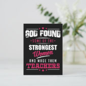 God maakte leraren Hilarious Professay Design Briefkaart (Staand voorkant)