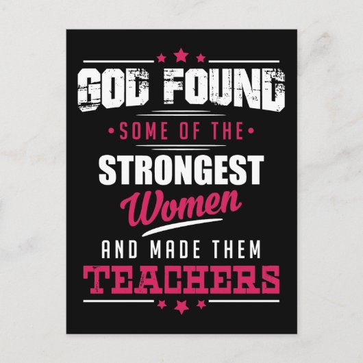 God maakte leraren Hilarious Professay Design Briefkaart (Voorkant)