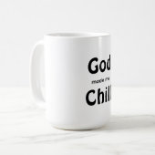 God made me Chill Koffiemok (Voorkant links)