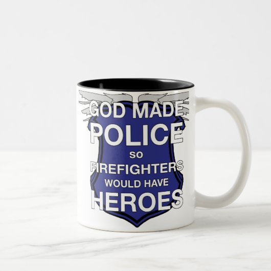 God Made Police Coffee Mok (Rechts)