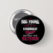 God Made Waitresses Hilarious Profession Design Ronde Button 5,7 Cm (Voorkant /achterkant)