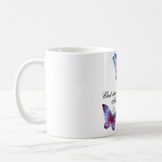 "GOD MAKE GEEN MISTAKES" 11 oz. MOK KOFFIE (Links)
