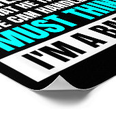 God Must Think I'm A Bad - Funny Cancer Survivor J Poster (Hoek)