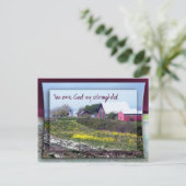 God my Stronghold Briefkaart (Staand voorkant)