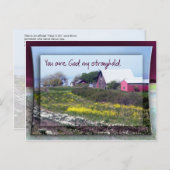 God my Stronghold Briefkaart (Voorkant / Achterkant)