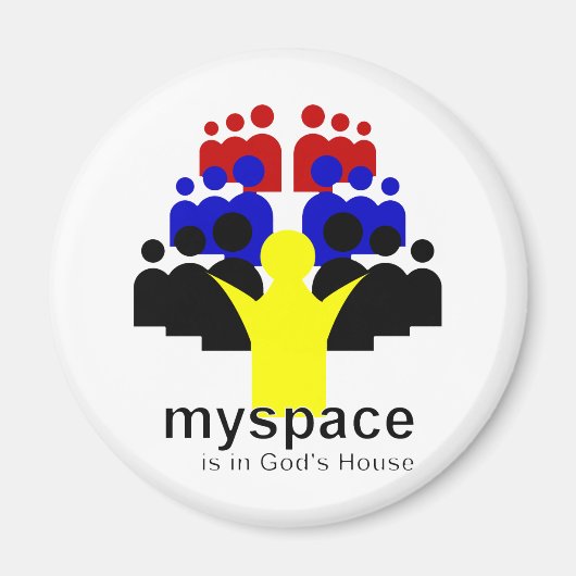 God MySpace Magneet (Voorkant)