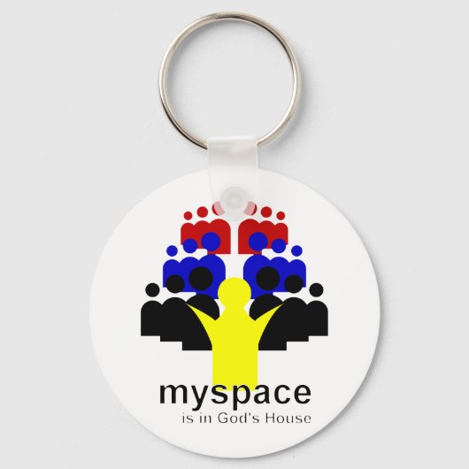 God MySpace Sleutelhanger (Voorkant)