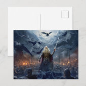 God Odin leads Einherjer Warrior of Asgards Briefkaart (Voorkant / Achterkant)