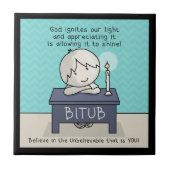 God onttrekt ons licht tegeltje (Voorkant)