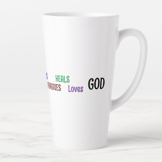 God ontwierp mij Collectie soepmok Latte Mok (Rechts)