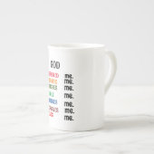 "GOD ONTWIERP MIJ" SPECIALE Mok (Voorkant rechts)