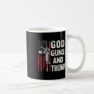 God Pistolen en Trump 2e wijzigingsvlag AR15 Koffiemok