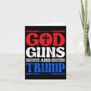 God Pistolen en Trump American Flag Patriot Kaart