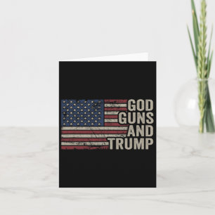 God Pistolen en Trump - Pro God Pistool Grappig Re Kaart