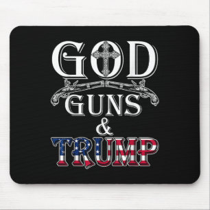 God Pistolen en Trump Shirt 2e wijziging Shirt Muismat