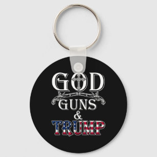 God Pistolen en Trump Shirt 2e wijziging Shirt Tru Sleutelhanger