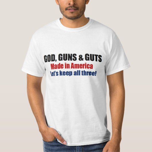 God Pistolen & Gsten - pro pistool troepen T-shirt (Voorkant)