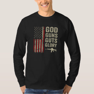 God Pistolen Guts Glory Patriottisch Christelijk P T-shirt