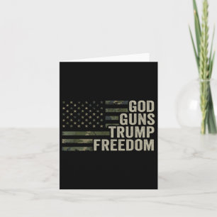 God Pistolen Trump Freedom - Funny Camouflage Pro Kaart
