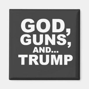 God, Pistool en Trump inauguratiedag 2025 Magneet